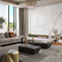 Carrelage Xxl Sol/mur Effet Marbre Blanc Calacatta Unique Full Lappato Int/ext L.120 X L.280 Cm Ceralux - Bricoman