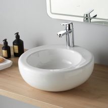 Vasque À Poser En Bol Et Céramique Blanche - Bricoman