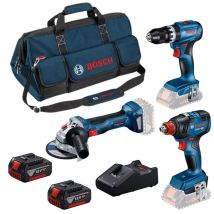 Pack 3 Outils 18v (2x 5.0ah) Combi-kit Avec 1 Sac M Professional - Bosch 0615990n31 - Bricoman