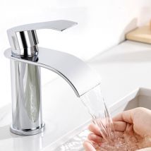 Cecipa Max Mitigeur De Lavabo Acier Inoxydable Robinet De Lavabo Chrome Mitigeur En Cascade Mitigeur De Lavabo Et Vasque Rond - Bricoman