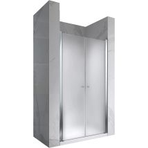 Porte De Douche 88x180 Cm Verre Dépoli / Opaque - Ajustable De 88 À 92 Cm - Tecnomat