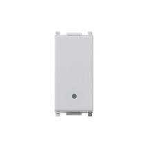 14000.sl Interrupteur 1p 10ax Argent Plana - Tecnomat