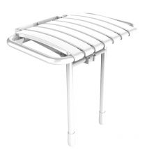 Siège De Douche Rabattable Bama À Lattes Blanc Akw 02020mw Ls - Bricoman