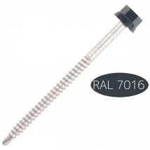 Vis Fixation Bac Acier Sur Bois Ral 7016 - Longueur : 150 - Scellit - Bricoman
