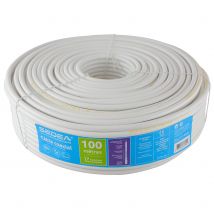 Câble Coaxial 17 Vatc/ph/a Triple Blindage En Couronne De 100 Mètres - Blanc - Sedea - 032799 - Bricoman