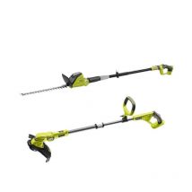 Pack Ryobi Taille-haies 18v One+ Opt1845 - Coupe Bordures - Dresse Bordures 18v One+ Olt1832 - Bricoman
