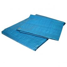 Bâche De Chantier 6x10 M - Tecplast - Ec80ch - Bleue - Economique - Bâche De Protection Pour Travaux D'Intérieur - Anti-poussière - Bricoman