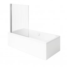 Baignoire Droite Villeroy & Boch Architectura 180 X 80 Cm Blanc + Pare Bain Gauche Aurys Raywall Chromé - Bricoman