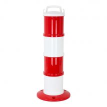 Balise De Signalisation Modulable Rouge/blanche - 1090019 - Bricoman