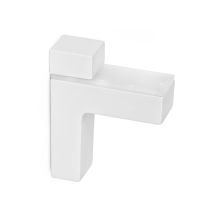Support Réglable Pour Étagères En Verre Et Bois | Fabriqué En Zamac | Mesures 26*83*67mm | Blanc| - Bricoman