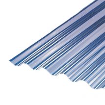 Plaque Pvc Micro Ondulation (mo 32/9) - Transparent, 75cm (l) X 2m (l) - Bricoman