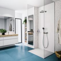 Radiateur Sèche Serviette Électrique Miroir - 800 Watts - 180 X 40 Cm Vertical - Bricoman