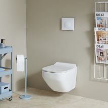 Pack Wc Suspendu Gain De Place Bati Siamp Autoportant Universel + Cuvette Avec Bride Almeria - Bricoman