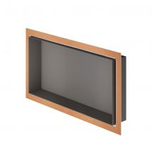 Niche Sans Carrelage Aluminium 30x60 Cm Design-niche Schluter - Tsda - Alu Structurée Anthracite Foncé - Bricoman