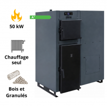 Chaudière Mixte Bois Et Pellet Biopellet Combi 50 Kw Ferroli - Bricoman