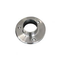 Support Platine Connexion De Tube Rond - Diamètre 85mm Pour Tube Ø42,4mm Hauteur 18mm - Inox 316 - Bricoman