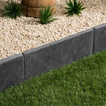 Bordure De Jardin Ardoise Noire Vieillie 50x25x3 Cm (lot De 40 Bordures Soit 20 Mètres) - Ro'ma Nature - Bricoman