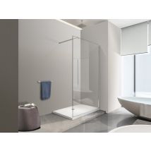 Nala Paroi De Douche De 8 Mm Type Walk-in H.200 – Réglage 88-90 Cm - Bricoman
