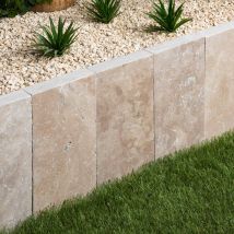 Palis En Pierre Travertin Beige Nuancé 50x20x5 Cm (à L'Unité) - Ro'ma Nature - Bricoman