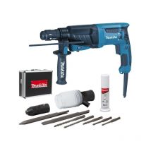Perforateur Burineur Sds-plus 800w Dans Coffret Avec Kit D'Accessoires - Makita Hr2630tx4 - Bricoman