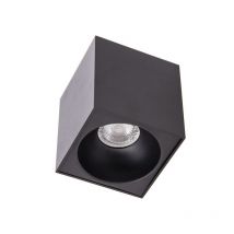 Xanlite - Plafonnier Gu10 50w 2700k Carré Large Noir - Pl50cln - Bricoman