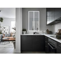 Verrière Atelier En Aluminium Thermolaqué - 60x105 Cm - Blanc - Bayview - Bricoman