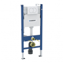 Geberit Delta Pack Bâti-support Duofix 112cm + Plaque De Commande Delta01, Blanche + Fixations Murales (111.154.11.3) - Bricoman