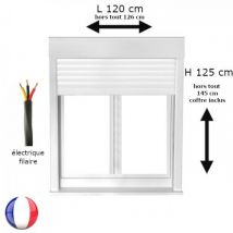 Fenêtre Pvc 2 Vantaux Oscillo-battant Avec Volet Roulant Électrique H 125 X L 120 Cm Pour Pose En Neuf - Bricoman