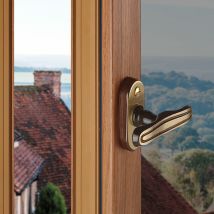 Poignée De Fenêtre Crémone Vanessa, Laiton Doré Patiné - Bricoman