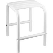 Tabouret De Douche - Pellet Asc - Blanc - L. 385 X L. 335 X H. 485 Mm - Bricoman