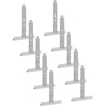 Lot De 20 Attaches Tablier Souples Pour Volet Roulant – Fixation Tabliers Et Lames – Crochets Compatibles Volets Roulants Électriques Et Manuels - 