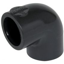 Coude Pvc Pression - Femelle / Femelle - 90 Degrés - Diamètre 40 Mm - Nicoll C40f - Grand Rayon - Bricoman