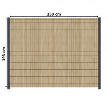 Kit Occultation Bois - L2,5 X H1,93m - Epicea - Autoclave - Protege Contre Insecte & Champignons - Pose Facile Et Rapide - Bricoman