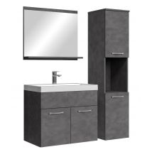 Meuble De Salle De Bain Montreal 60 Cm Lavabo Matera - Armoire De Rangement Meuble Lavabo Evier Meubles - Bricoman