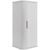 Meuble Demi Colonne Suspendu De Salle De Bain Glamour Blanc 35 X 79 Cm - Bricoman