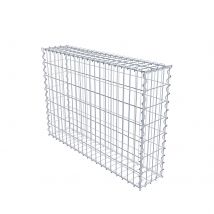Gabion En Acier Galvanisé 100x70x20cm (lxhxp), Mailles 5 X 10cm, Spirale, Cage Métallique Pour Mur Ou Jardin - Bricoman