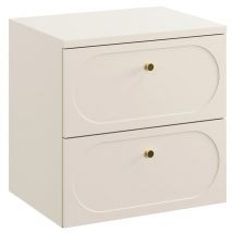 Meuble Sous Vasque Suspendu Avec Plan Donna Sand Beige 60 Cm - Bricoman