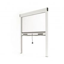 Moustiquaire 100x160 À Enroulement Vertical Pour Fenêtre Recoupable Avosdim Alu Eco Blanc - Bricoman