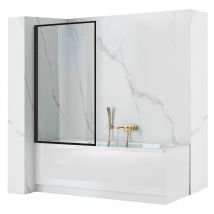 Pare-baignoire Rea Lagos Fix 80 Black - Bricoman