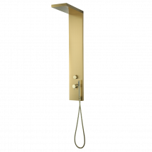 Panneau De Douche Mitigeur Mécanique Essebagno Essekadra - Or Brossé - Bricoman