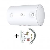 Chauffe Eau Electrique Mural Blindé Horizontal Bypso Sannover 100 Litres + Kit D'Installation Complet Nf - Bricoman