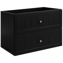 Meuble Suspendu Sous Lavabo Gusto Noir 80 Cm - Bricoman