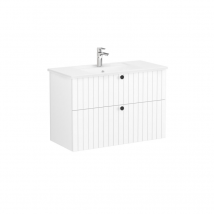 Vitra Meuble De Salle De Bain Avec Lavabo Vitra Root 100x67x46 Cm Blanc Mat (rootg100wints) - Bricoman
