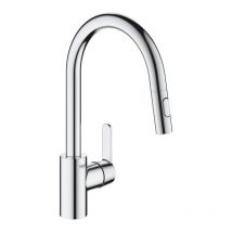 Robinet De Cuisine Avec Douchette Grohe Feel Chromé - Bricoman