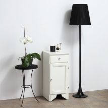 Armoire Avec Tiroir Et Porte Cm.33,5 H 80 Blanc Décape Lavande - Bricoman