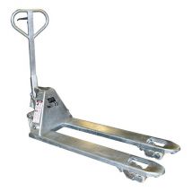 Tire Palette Manuel En Acier Galvanisé - Fourches Standard 1150x520mm - Résiste À L'Humidité - Capacité 2,5t - Galvac25nbn - Bricoman