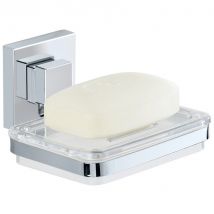 Porte-savon Quadro, Vacuum-loc - Inox, Wenko, Wenko - Bricoman