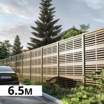 Mur Anti-bruit Bois 6,63x2,4m Silenzo Absorb - Clôture Réduction Sonore - Palissade - Bricoman