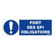 Panneau Port Des Epi Obligatoire - Rigide 450x150mm - 4060996 - Bricoman