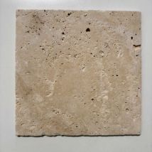 Albedo Pierre - Carrelage Travertin Vieilli Light Premium - Sol & Mur - 30.5x30.5x1 Cm - Vendu Par Carton - Bricoman